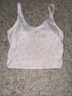 Peach Leopard Print Cropped Tank Top - Stylish Summer Layering